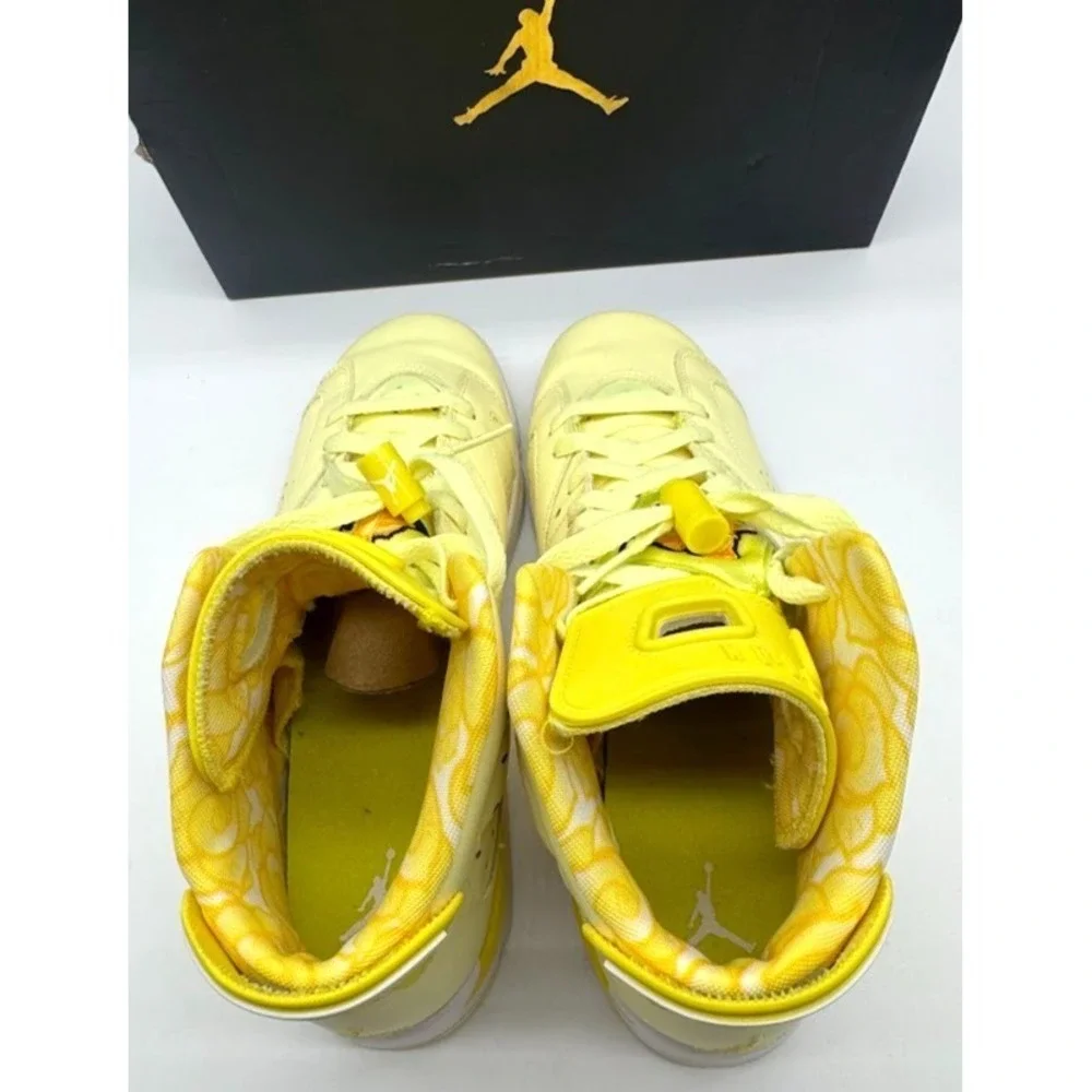 Air Jordan 6 Retro GS Citron Tint Yellow 543390-800 Youth 7Y EU40 w/ Box